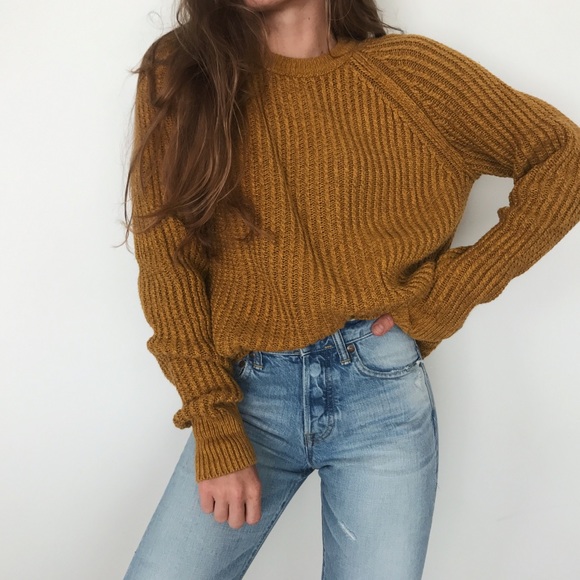 H&M Sweaters - Mustard colored slouchy sweater